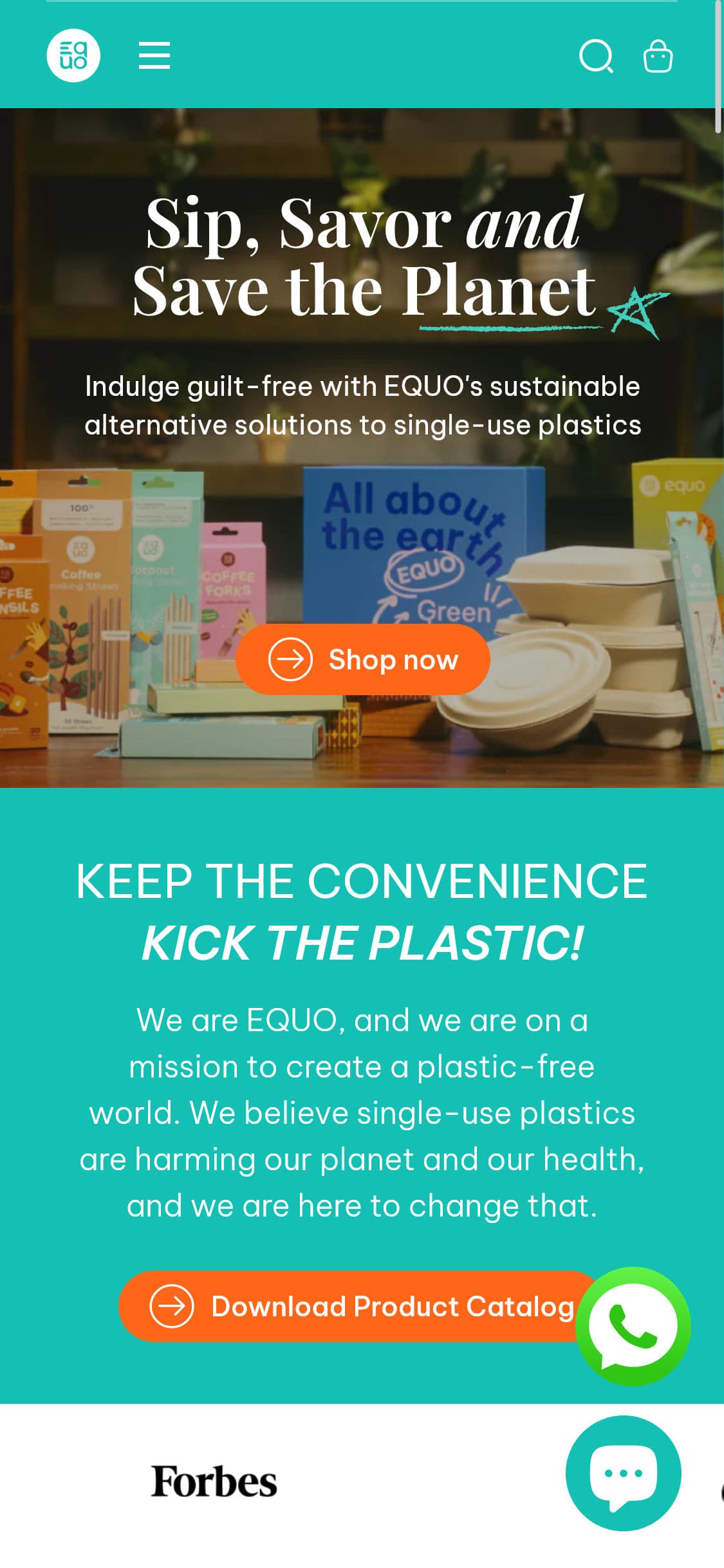 EQUO website screenshot