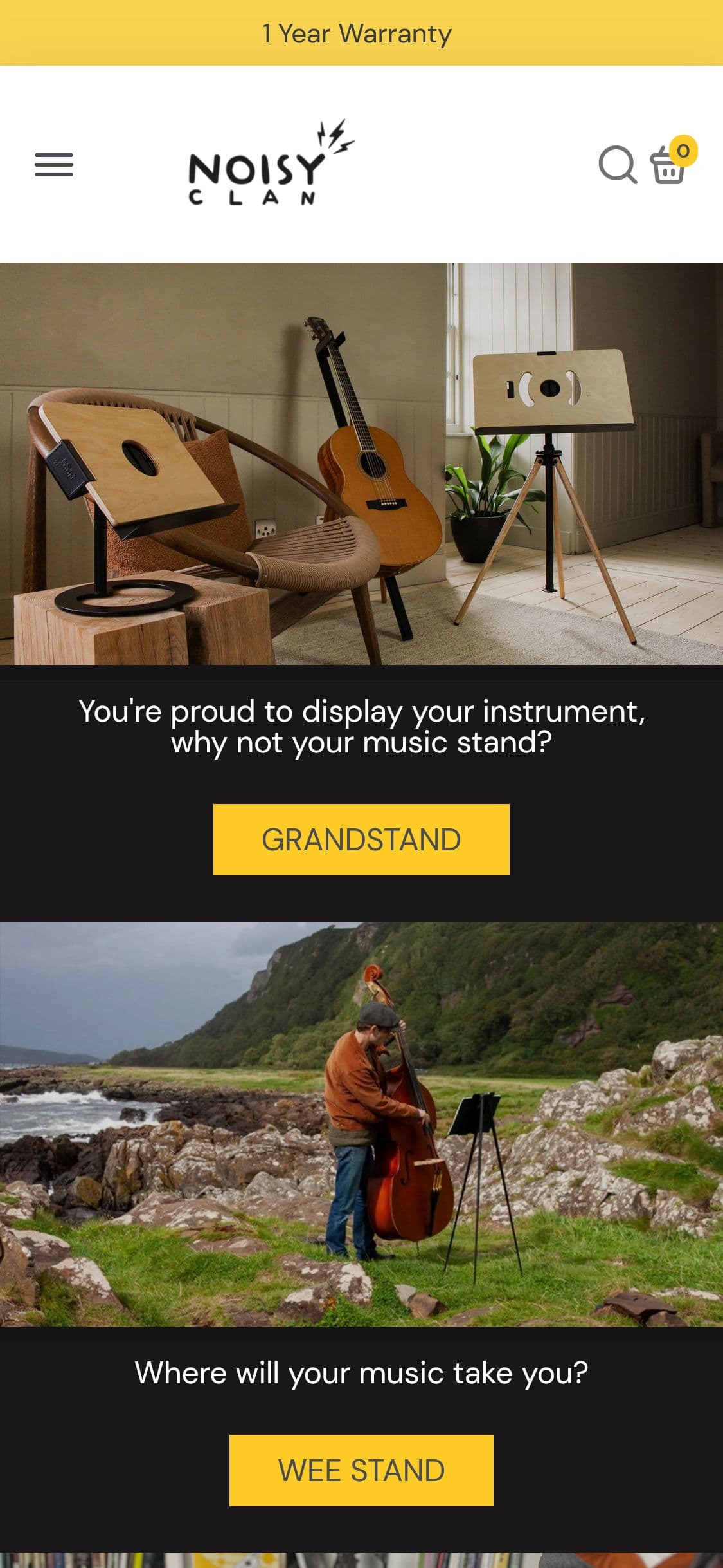 Noisy Clan website screenshot