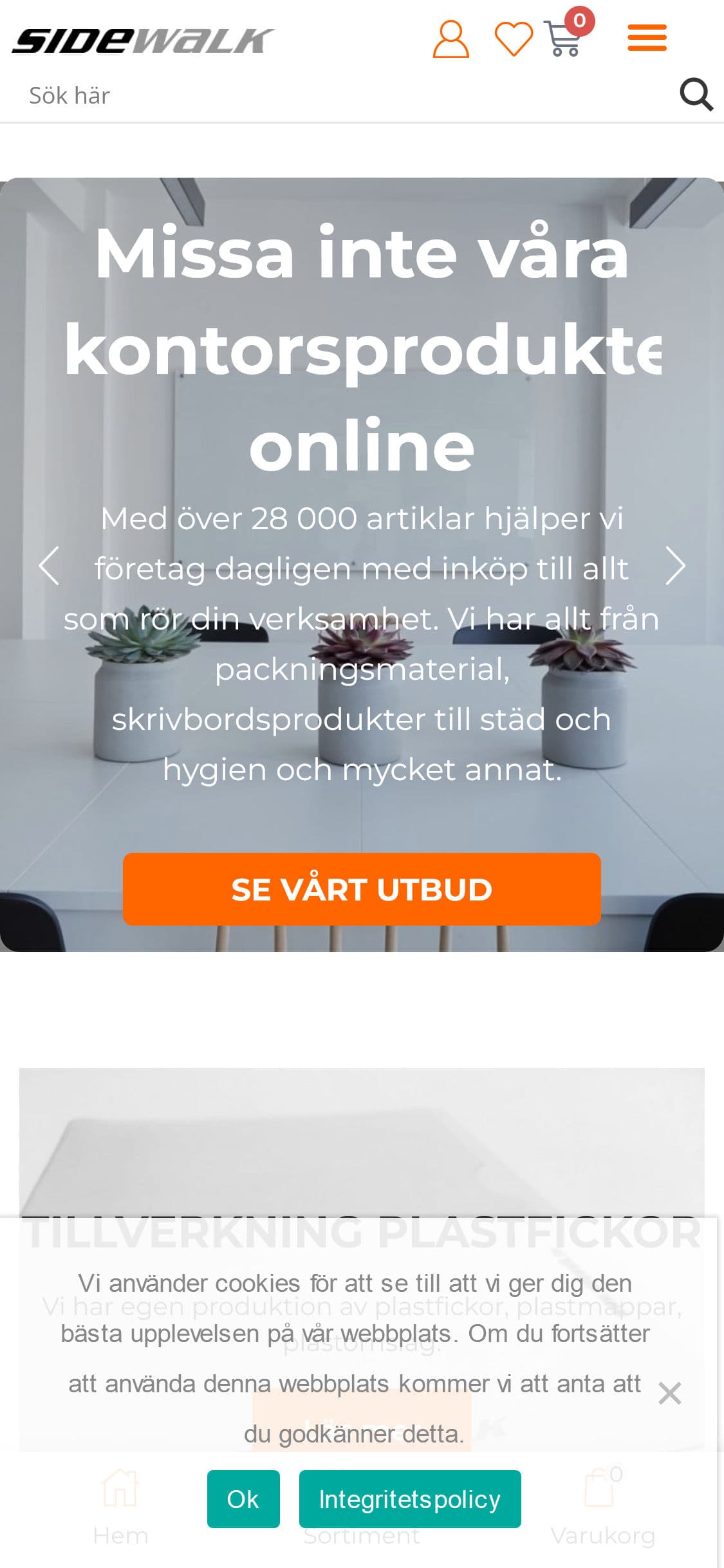 Sidewalk website screenshot