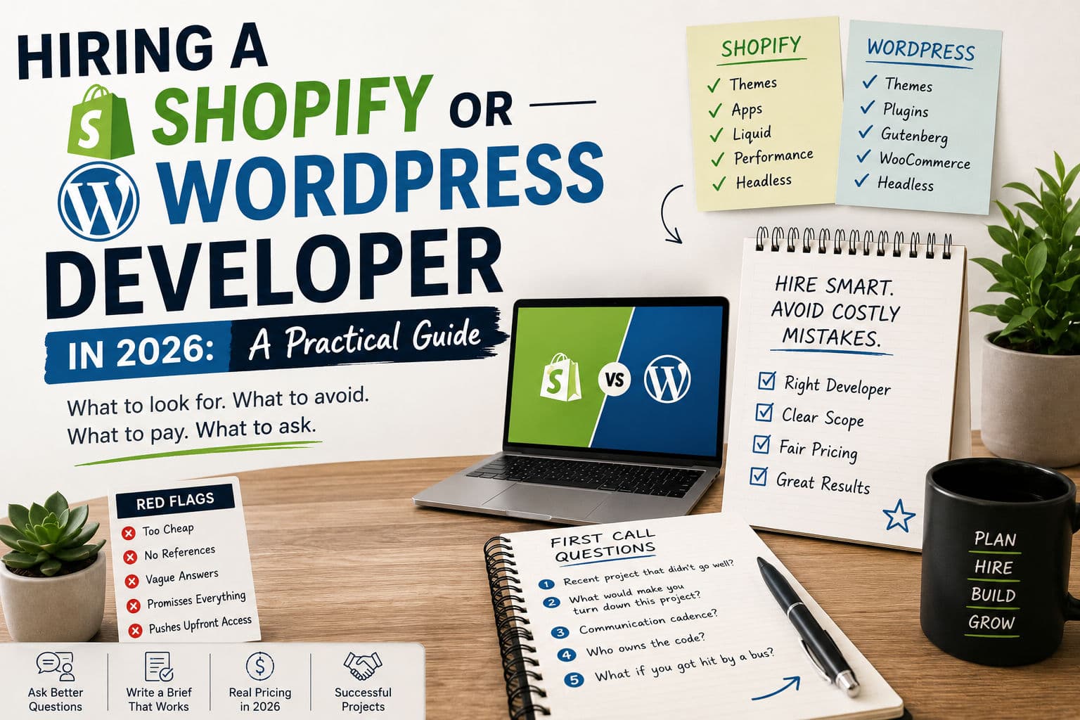 How to hire a Shopify or WordPress developer — a practical 2026 guide